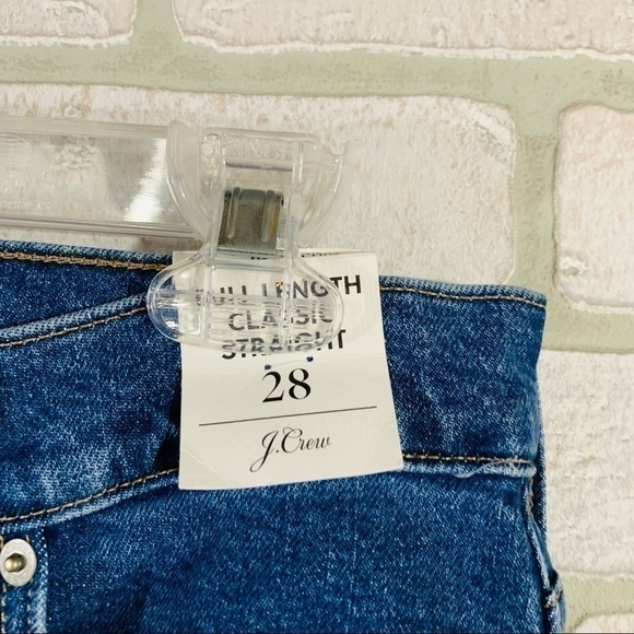 J. Crew NWT High Rise Full Length 90’s Classic Straight Leg Jeans Size 28 - Picture 10 of 12
